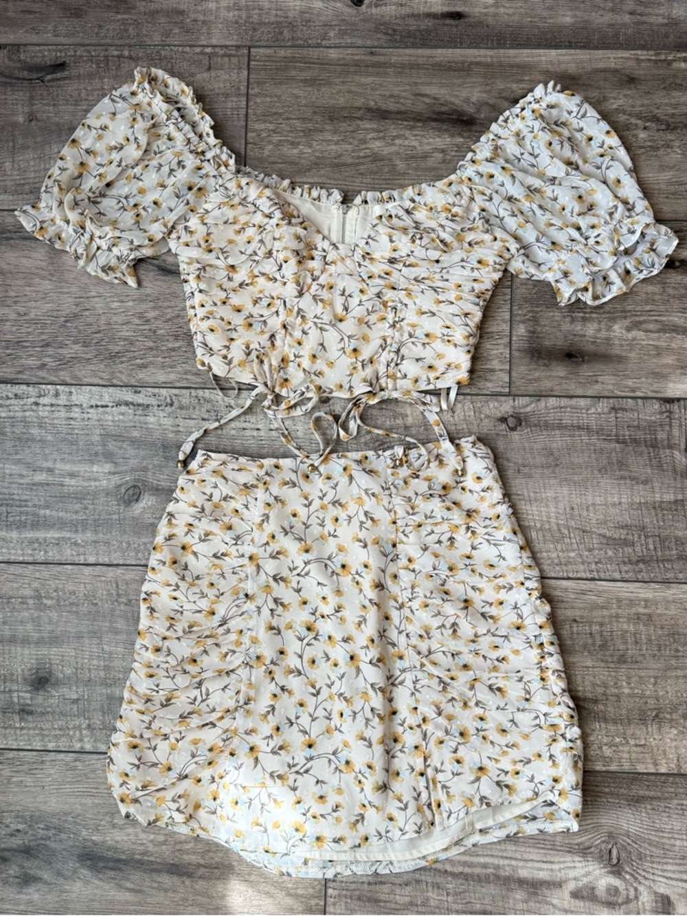 Coquette skirt and crop top set - Bella Mae